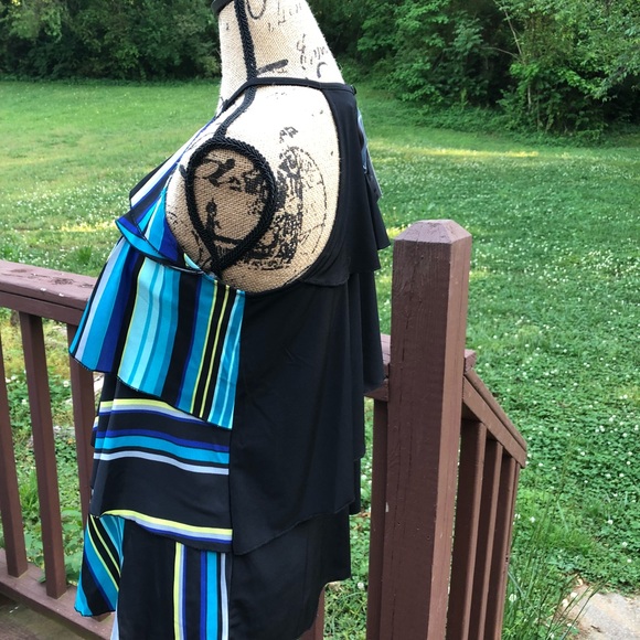 Worthington  multi color sleeveless summer top - Picture 6 of 7